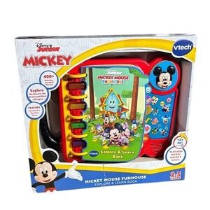 VTech Disney Junior Mickey Mouse Funhouse Explore & Learn Book Ages 2–5 GIFT NEW